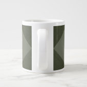 Moss Green Arrow Pattern Mok (Achterkant)
