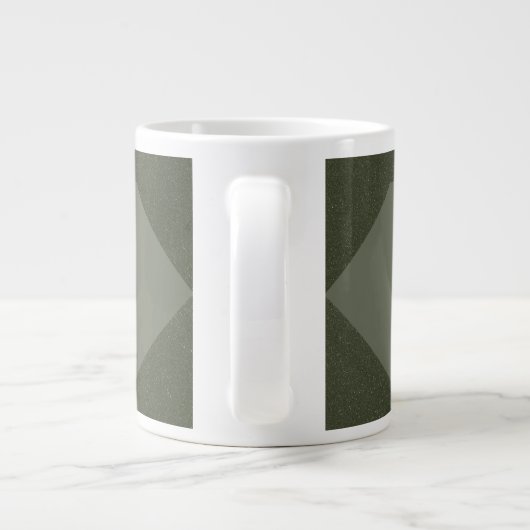 Moss Green Arrow Pattern Mok (Achterkant)