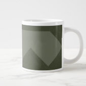 Moss Green Arrow Pattern Mok (Rechts)