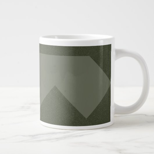 Moss Green Arrow Pattern Mok (Rechts)