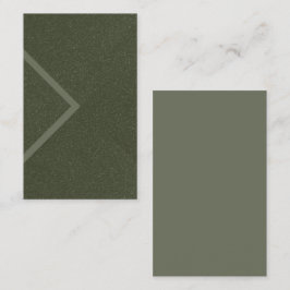 Moss Green Arrow Texture Visitekaartje – Aanpassen