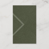 Moss Green Arrow Texture Visitekaartje – Aanpassen (Voorkant)