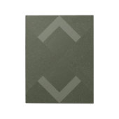 Moss Green Arrows Geometric Notitieblok – Aanpasba (Linkerzijde)