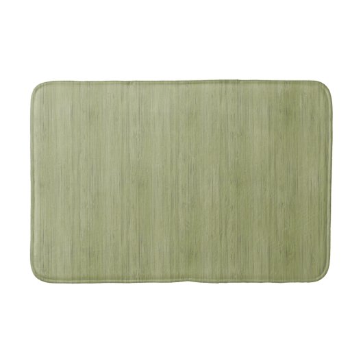 Moss Green Bamboo Wood Grain Kijk Badmat (Voorkant)