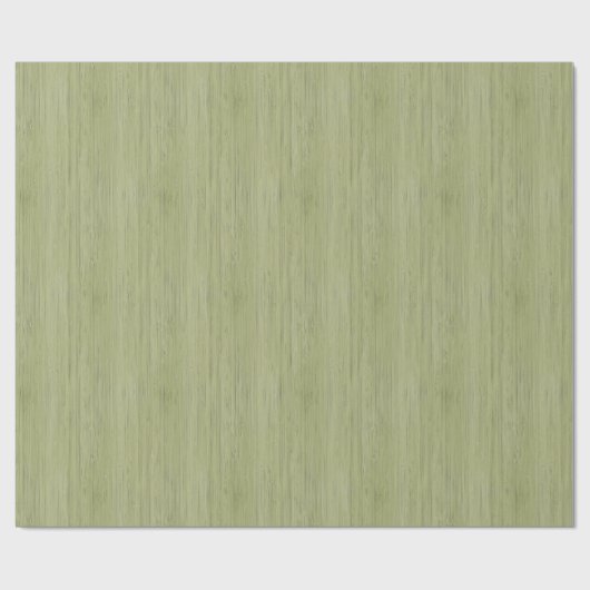 Moss Green Bamboo Wood Grain Kijk Cadeaupapier (Vlak)