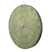 Moss Green Bamboo Wood Grain Kijk Dartbord (Voorkant Rechts)