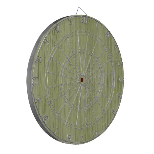 Moss Green Bamboo Wood Grain Kijk Dartbord (Voorkant Links)