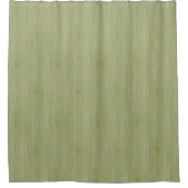 Moss Green Bamboo Wood Grain Kijk Douchegordijn (Voorkant)