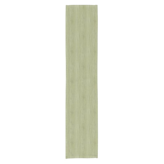 Moss Green Bamboo Wood Grain Kijk Korte Tafelloper (Voorkant)