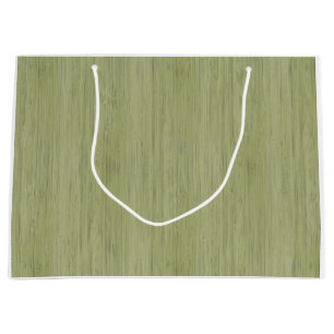 Moss Green Bamboo Wood Grain Kijk Large Cadeautasje