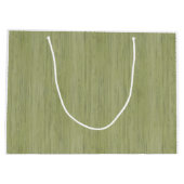 Moss Green Bamboo Wood Grain Kijk Large Cadeautasje (Achterkant)