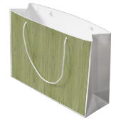 Moss Green Bamboo Wood Grain Kijk Large Cadeautasje (Achterkant Gekanteld)