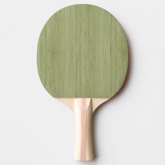 Moss Green Bamboo Wood Grain Kijk Tafeltennisbatje (Voorkant)