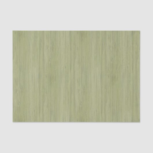 Moss Green Bamboo Wood Grain Kijk Tissuepapier (Voorkant)