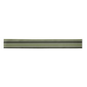 Moss Green Black Horizontal Lines Stripe Geometric Satijnen Lint (Voorkant)