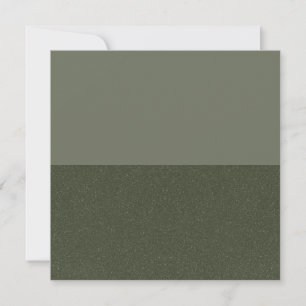 Moss Green Block Speckle Flat Note Kaart (Aangepas Notitiekaartje