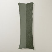Moss Green Body Kussen met Glitter Base (Custom) (Voorkant Verticaal)