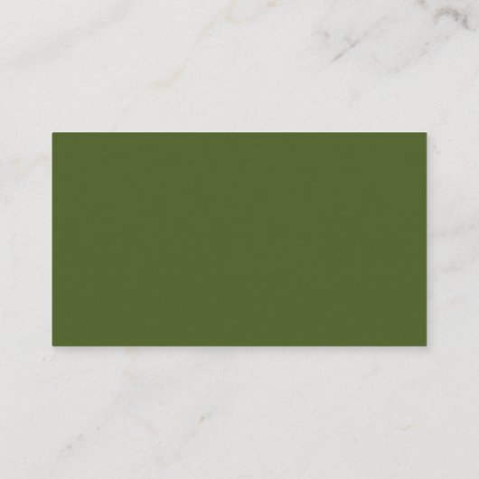 Moss Green Boho Typography QR Code RSVP Weddenscha Informatiekaartje (Achterkant)