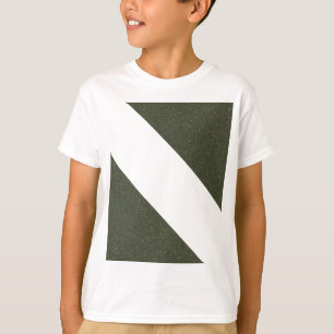Moss Green Bold Diagonaal Kinder T-shirt