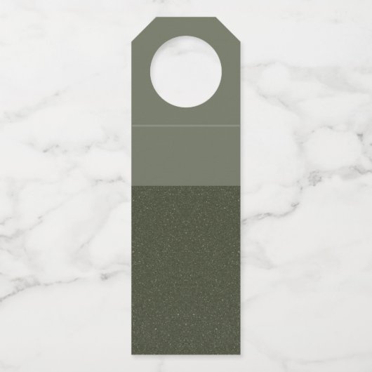 Moss Green Bottle Label – Matte Over Noise (Aangep (Voorkant)