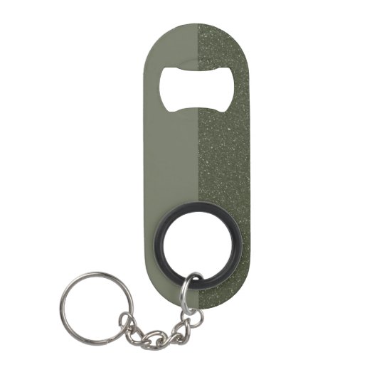 Moss Green Bottle Opener met Split Finish Custom Mini Flessenopener (Voorkant)