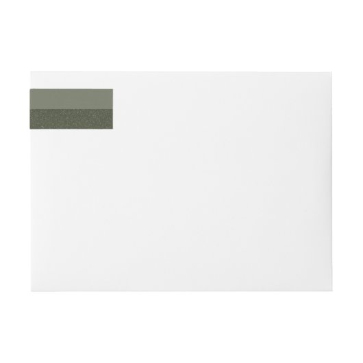 Moss Green Bottom Fade Wrap Label – (Voorkant)
