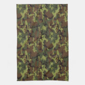 Moss Green Camo Theedoek (Verticaal)