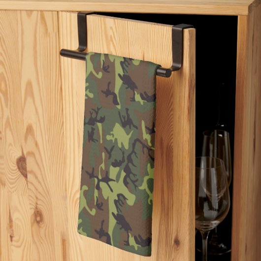 Moss Green Camo Theedoek (Derde Gevouwen)