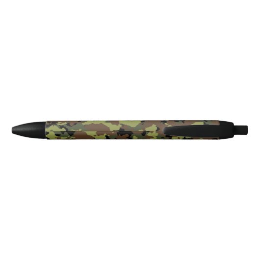 Moss Green Camo Zwarte Inkt Pen (Achterkant)