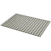 Moss Green Checkerboard-patroon Snijplank (Hoek)
