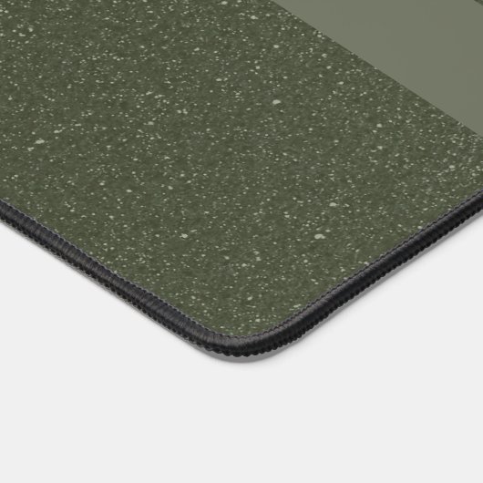 Moss Green Cross Ontwerp Desk Mat Custom (Hoek)