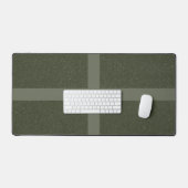 Moss Green Cross Ontwerp Desk Mat Custom (Keyboard & Muis)