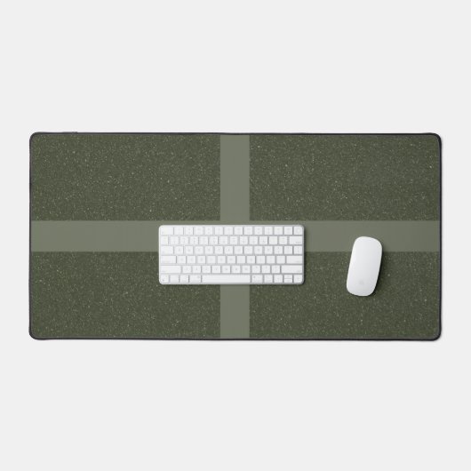 Moss Green Cross Ontwerp Desk Mat Custom (Keyboard & Muis)