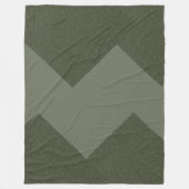 Moss Green Custom Fleece Deken (Voorkant)