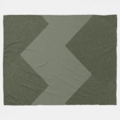 Moss Green Custom Fleece Deken (Voorkant (Horizontaal))