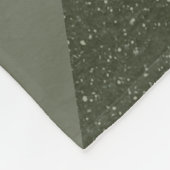 Moss Green Custom Fleece Deken (Hoek)