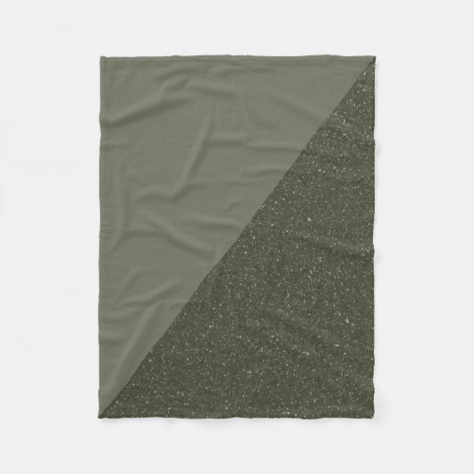 Moss Green Custom Fleece Deken (Voorkant)