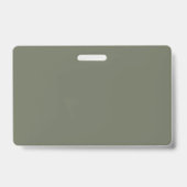 Moss Green Custom Name Badge (Achterkant)