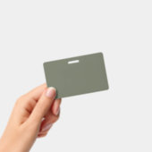 Moss Green Custom Name Badge (Handheld)