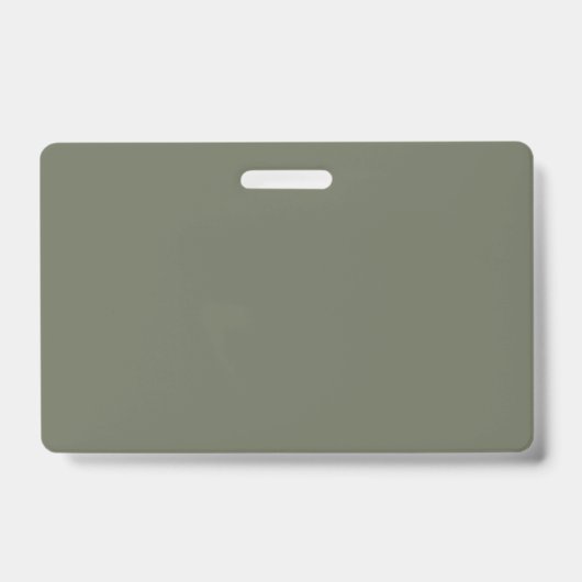 Moss Green Custom Name Badge (Voorzijde)