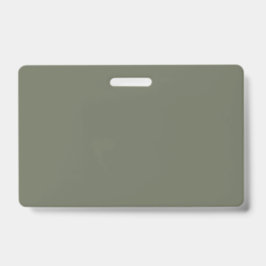 Moss Green Custom Name Badge