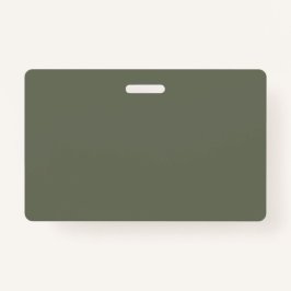 Moss Green Custom Name Badge