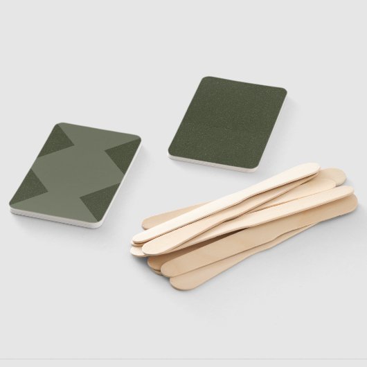 Moss Green Custom Paddle Fans Handwaaier (Niet-gemonteerd)