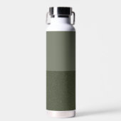 Moss Green Custom Waterfles – Modern Split (Voorkant)
