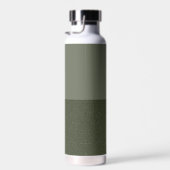 Moss Green Custom Waterfles – Modern Split (Rechts)
