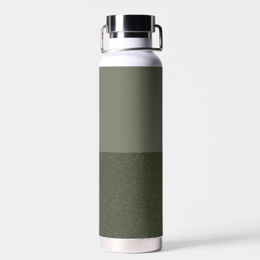 Moss Green Custom Waterfles – Modern Split (Achterkant)