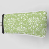 Moss Green Damask Golfheadcover (Voorkant)
