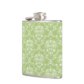 Moss Green Damask Heupfles (Links)