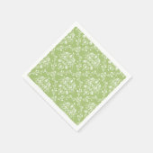 Moss Green Damask Servet (Hoek)
