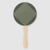 Moss Green Diagonal-fans – Bulk Custom Event Set Handwaaier (Voorkant)
